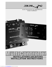 BRAX MULTICONTROLLER Installation Instructions Manual
