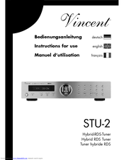 VINCENT STU-2 Instructions For Use Manual