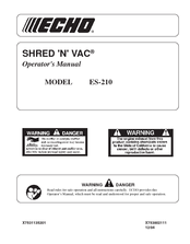 ECHO ES-210 - 10-04 Operator's Manual