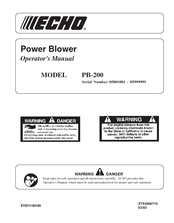 ECHO PB-200 - 03-03 Operator's Manual