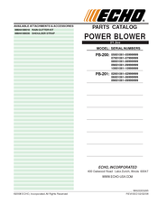 ECHO PB-201 - Parts Catalog
