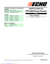 ECHO PPT-260 - PARTS CATALOG SERIAL NUMBERS 06001001-06999999 Parts Catalog
