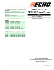 ECHO PPT-260 - PARTS CATALOG SERIAL NUMBER 06001001-06999999 Parts Catalog