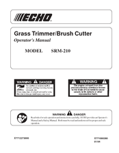 ECHO SRM-210 - 01-04 Operator's Manual