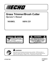 ECHO SRM-225 - 12-08 Operator's Manual