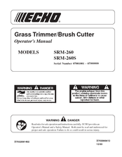 ECHO SRM-260S - 12-03 Operator's Manual