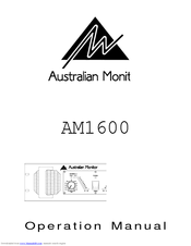 AUSTRALIAN MONITOR AM1600 Operation Manual