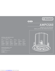 Australian Monitor AMPCS60 Installation And Operation Manual