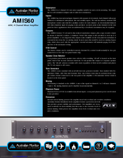 Australian Monitor AMIS60 Brochure