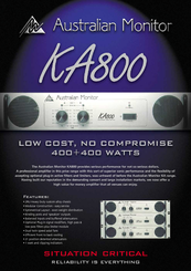 AUSTRALIAN MONITOR KA800 Brochure