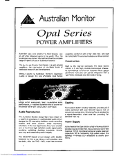 AUSTRALIAN MONITOR OPAL Brochure