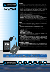 AUSTRALIAN MONITOR ZoneMix3 Brochure