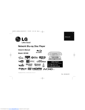 LG BD390 -  Blu-Ray Disc Player Owner's Manual