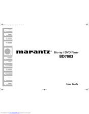 Marantz BD7003 Guía Del Usuario