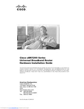 Cisco uBR7200 Series Hardware Installation Manual