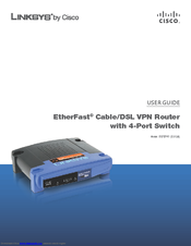 Cisco Linksys EtherFast BEFVP41 User Manual