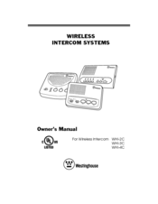 Westinghouse WHI-3S - One Piece Intercom Unit Owner's Manual