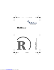 Radio Shack 63-1110 - Wireless Mail Guard Owner's Manual