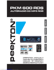 PEEKTON PKM 600 RDS Manual