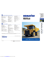 Komatsu Galeo HD405-7R Brochure