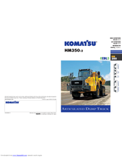 Komatsu HM350-2 Brochure