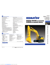 Komatsu PC800 BACKHOE Brochure