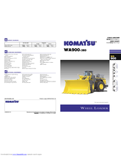 Komatsu WA900-3E0 Brochure