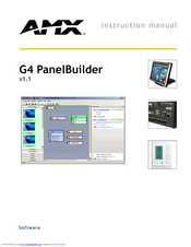 AMX G4 PANELBUILDER V1.1 Instruction Manual