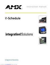 AMX I!-SCHEDULE Instruction Manual