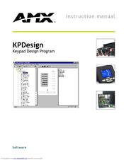 Amx KPDESIGN KEYPAD DESIGN PROGRAM Instruction Manual