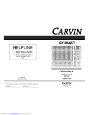 CARVIN DXMIXER Operation Manual