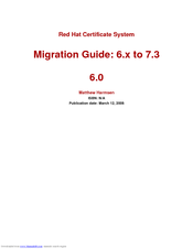 Red Hat CERTIFICATE SYSTEM 6.0 - MIGRATION GUIDE Manual