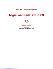 Red Hat CERTIFICATE SYSTEM 7.0 - MIGRATION GUIDE Manual