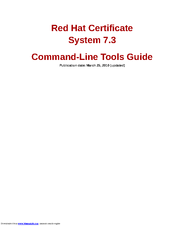 Red Hat CERTIFICATE SYSTEM 7.3 - ADMINISTRATION Manual