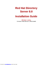 Red Hat DIRECTORY SERVER 8.0 Installation Manual