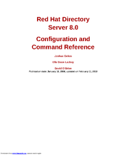 Red Hat DIRECTORY SERVER 8.0 Command Reference Manual