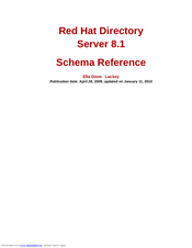 Red Hat DIRECTORY SERVER 8.1 - SCHEMA Reference