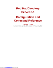 Red Hat DIRECTORY SERVER 8.1 Command Reference Manual