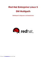 Red Hat ENTERPRISE LINUX 5 - DM MULTIPATH Configuration And Administration Manual