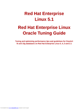 Red Hat ENTERPRISE LINUX 5.1 - LINUX ORACLE Tuning Manual