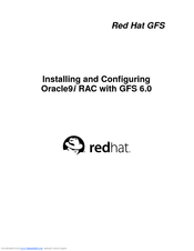 Red Hat GFS 6.0 - INSTALLING AND CONFIGURING ORACLE9I RAC Manual