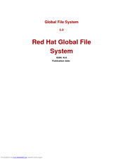 Red Hat GLOBAL FILE SYSTEM 5.0 Manual