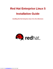 Red Hat ENTREPRISE LINUX 5 - Installation Manual