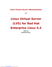 Red Hat LINUX VIRTUAL SERVER 4.5 - ADMINISTRATION Manual