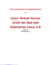 Red Hat LINUX VIRTUAL SERVER 4.6 - ADMINISTRATION Manual