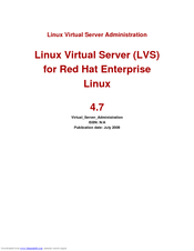 Red Hat LINUX VIRTUAL SERVER 4.7 - ADMINISTRATION Manual