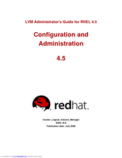 Red Hat LVM ADMINISTRATOR FOR RHEL 4.5 Administrator's Manual