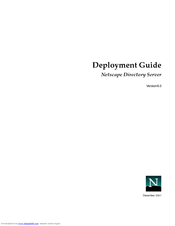 Netscape NETSCAPE DIRECTORY SERVER 6.0 - DEPLOYMENT Deployment Manual