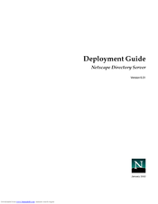 Netscape NETSCAPE DIRECTORY SERVER 6.01 - DEPLOYMENT Deployment Manual
