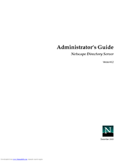 Netscape NETSCAPE DIRECTORY SERVER 6.2 - ADMINISTRATOR Administrator's Manual